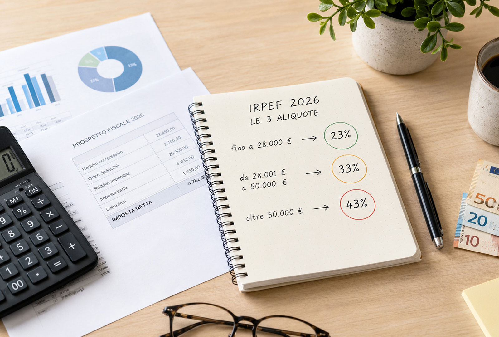 Quali sono gli scaglioni irpef 2026